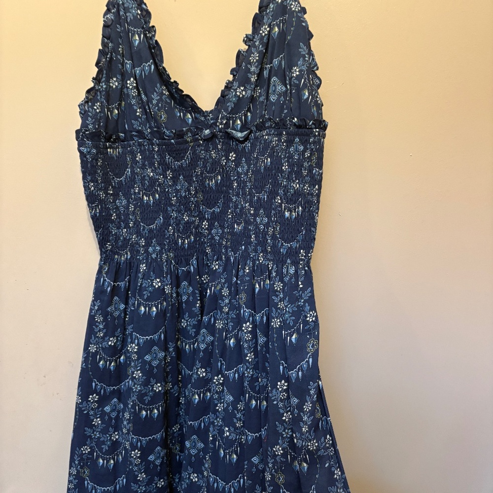 Hill House Home The Dottie Nap Dress Navy Charm Scallop in XL NWOT - Picture 4 of 6